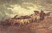 Honore Daumier Pferdezug oil painting reproduction
